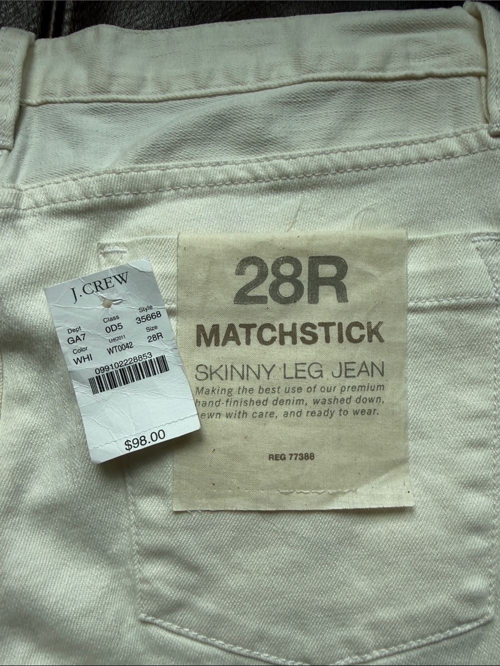 J. Crew White Women's Jeans - Picture 4 of 4